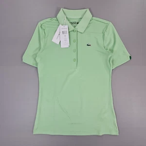 Lacoste Womens Polo Shirt Green 32 Slim Fit UV Protect Stretch Golf PF5179 - Picture 1 of 8
