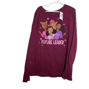 Children's Place T-Shirt Girl's XL Red Future Leader Shirt NWT - Picture 1 of 8