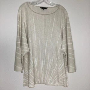 Ming Wang Tunic Gold Shimmers EUC XL - Picture 1 of 8