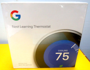 $200 NEW Google Nest PRO EDITION Learning Thermostat T3008US St Steel