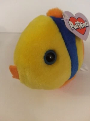 Puffkins Jules The Tropical Jewel Fish Plush Approx 6" Long Mint With All Tags - Image 1 of 3