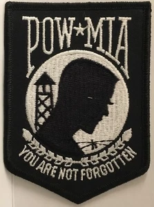 POW MIA YOU ARE NOT FORGOTTEN ~ Embroidered Patch - Picture 1 of 2
