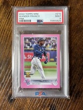 2022 Topps Mini Wander Franco RC #215 Rookie Pink /25 PSA 9 SSP