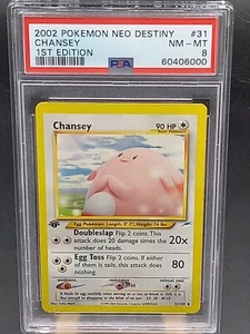 Pokemon Karte Chansey Leveinard 1. Edition Neo Destiny 31/105 PSA 8 🥰 - Bild 1 von 2