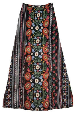 Show Me Your Mumu Sheer Boho Festival Coachella Mic Double Slit Maxi Skirt Sz M - Image 1 of 4