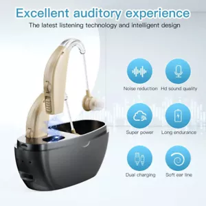 Rechargeable Digital Hearing Aid Severe Loss Ear Aid HIGH-POWER Sound Amplifier - Picture 1 of 24