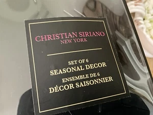 Christian Siriano Ragni Finti Strass Nuovi In Scatola Set Da 6 Halloween - Foto 1 di 5