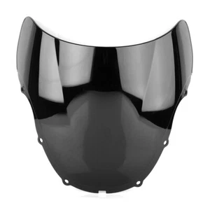 Double Bubble Windshield Windscreen Screen For Honda CBR 600 F4 1999-2000 Black - Picture 1 of 14