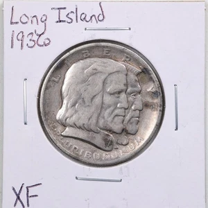 1936 50C Long Island Commemorative Half Dollar in XF Condition #5627 - Picture 1 of 2