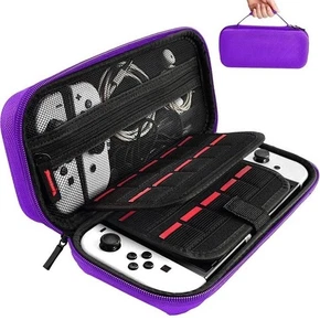 Funda Switch para Nintendo Switch/Switch OLED - Estuche de Transporte Púrpura C1 - Imagen 1 de 6