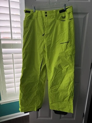 男式 Under Armour Storm 滑雪冬季雪裤霓虹黄色 XL 码 — 第 1/4 张图片