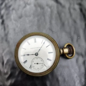 Piezas/Reparación Reloj Bolsillo 1886 Hampden Hombre Grado: Springfield 18s 7j ⏰ - Imagen 1 de 5