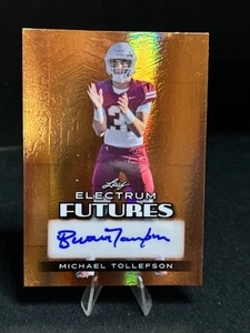 2024 Leaf Electrum Michael Tollefson Auto Bronze /59 #FA-MT1  Arizona State - Picture 1 of 2