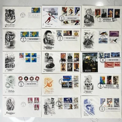 15 First Day of Issue Postal Covers Historic FDC 1996-98 Culture Lot #25 - Image 1 of 4