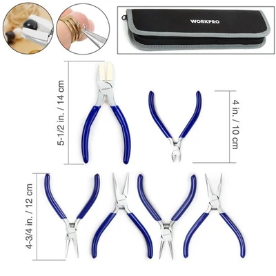 WORKPRO Jewelers Pliers and Cutter Set 7-piece with Easy-carrying Case - image 1 of 4