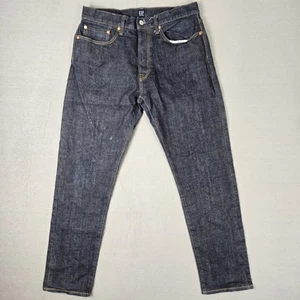 GAP 1969 Kaihara Japanese Selvedge Jeans Men’s 32x30 Straight Raw Indigo Denim - Picture 1 of 17