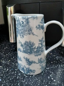 MARKS AND SPENCER TOILE DE JOUY TALL JUG - BLUE - Picture 1 of 3