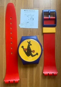 Enorme orologio Swatch BOXING MAXI orologio da parete 1996 MGN163 nuovo con scatola NOS 83" alto - Foto 1 di 5