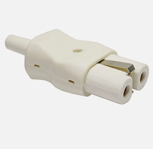 Heißgerätestecker Warmgerätestecker Bügeleisen H05RRF3G0,75mm² weiß Kopp - Bild 1 von 1