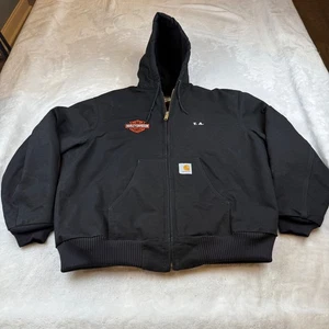 Carhartt J04 BLK Harley-Davidson Hooded Active Jacke Herren X-Large XL Schwarz - Bild 1 von 11
