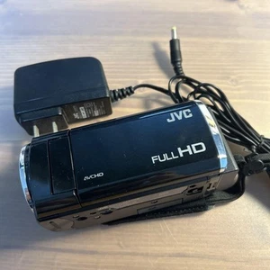 JVC Everio GZ-E170 Full HD Camcorder Black Battery Charger Tested 2015 - Picture 1 of 7