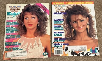 WWF Magazine May 1992 w/Catalog + April 1989 WWE WCW ELIZABETH HULK HOGAN MACHO - Image 1 of 4
