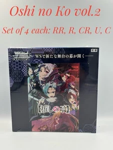 Weiss Schwarz Oshi no Ko vol.2 Japanese 4x RR R CR C U Playset - Picture 1 of 1