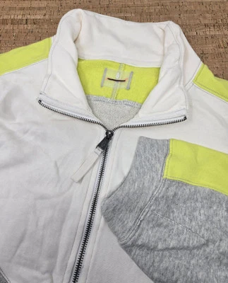 Sudadera Free People Mujer XL Dividido Segundo Pullover Media Cremallera Cuello Embudo OS Foto 1 de 4