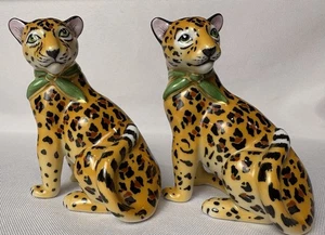 Lynn Chase Designs Jaguar Jungle Salt & Pepper Shakers w/ Stoppers - Picture 1 of 10