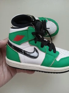 Nike Air Jordan 1 High OG TD 'Lucky Green' CU0450-300 Little Kids US Size 7C - Bild 1 von 12