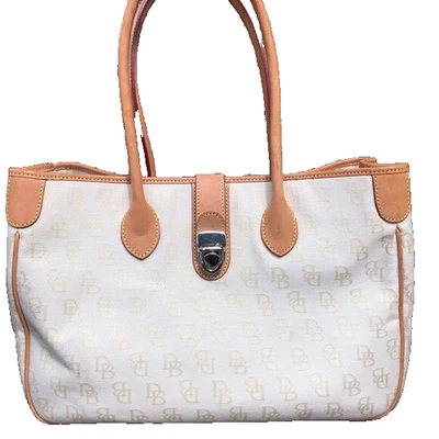 Bolso de Mano Dooney and Bourke Hombro Signature Beige Grande Marrón B000480 Foto 1 de 4