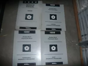 1999 Dodge Neón Servicio Reparación Tienda Manual Juego W Diagnósticos Pequeñas - Imagen 1 de 1