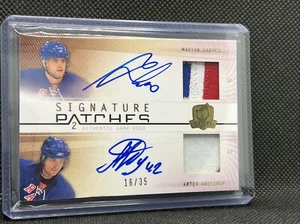 2009 UD The Cup Marian Gaborik Artem Anisimov Signature Patches Auto #/35 - Picture 1 of 6