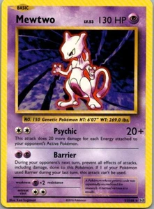 2016 Mewtwo #51/108 Pokémon TCG XY Evolutions Non Holo Poke#11 - Picture 1 of 2