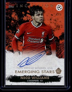 2020 Neco Williams/21 Topps Inception Emerging Stars Orange Rookie Car 4/5