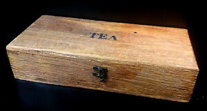Boîte/poffre de rangement à thé en bois de mangue Fairtrade