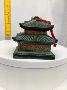 Campana de arcilla japonesa Dorei cerámica antigüedad asiática - Imagen 1 de 12