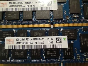 HYNIX 16GB (2X8GB) 2RX4 PC3L 12800R 11-11-E2 HMT31GR7CFR4A-PB T8 AD  - Foto 1 di 2