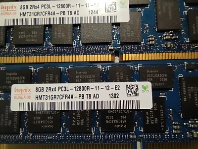 HYNIX 16GB (2X8GB) 2RX4 PC3L 12800R 11-11-E2 HMT31GR7CFR4A-PB T8 AD  - Immagine 1 di 2