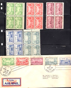 FDC sc 785-789 5-26-1937 West Point cncl , Army Heroes ++ blks 4 , mint  , nh - Picture 1 of 3