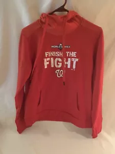 Washington Nationals 2019 World Series Baseball Woman’s M Hoodie Sweatshirt Red - Bild 1 von 3