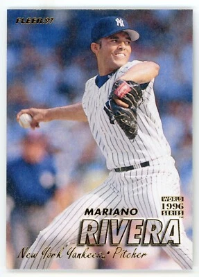 Tarjeta Fleer Mariano Rivera 1997 #176 Salón de la fama Foto 1 de 4