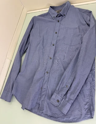 Vince Men Shirt Chambray Large L Lightweight Long Sleeve Button Up 100% Cotton - Image 1 of 4