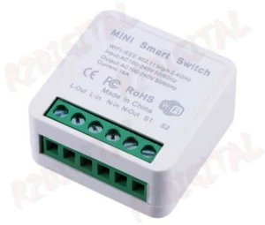 INTERRUTTORE 16A SMART WIFI INTELLIGENTE RELE' DEVIATORE CONTROLLO LUCE VOCALE - Picture 1 of 8