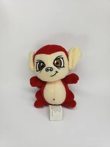 4" Neopets Monkey Plush Stuffed Animal ~ Red Mynci No Clip Or Hang Tag - Picture 1 of 4