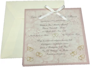 PARTECIPAZIONI PERSONALIZZATE MATRIMONIO NOZZE INVITO BUSTE SPOSI 315418 - Foto 1 di 2