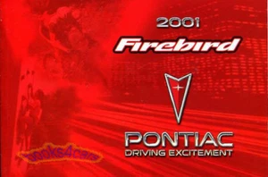 FIREBIRD 2001 MANUAL OWNERS TRANS AM PONTIAC HANDBOOK GUIDE 01 TRANSAM 2001 T/A - Picture 1 of 1