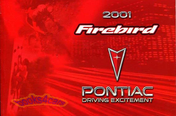 FIREBIRD 2001 MANUAL OWNERS TRANS AM PONTIAC HANDBOOK GUIDE 01 TRANSAM 2001 T/A - Imagem 1 de 1