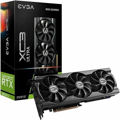 EVGA GeForce RTX 3070 Ti XC3 Ultra Gaming 8GB GDDR6 - 08G-P5-3785-KL - Image 1 of 4