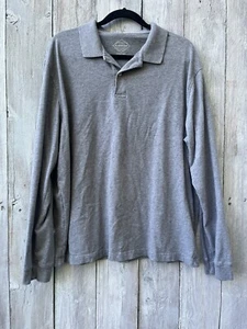 Men’s Saint Johns Bay Long Sleeve Polo Gray Size Extra Large XL - Picture 1 of 6